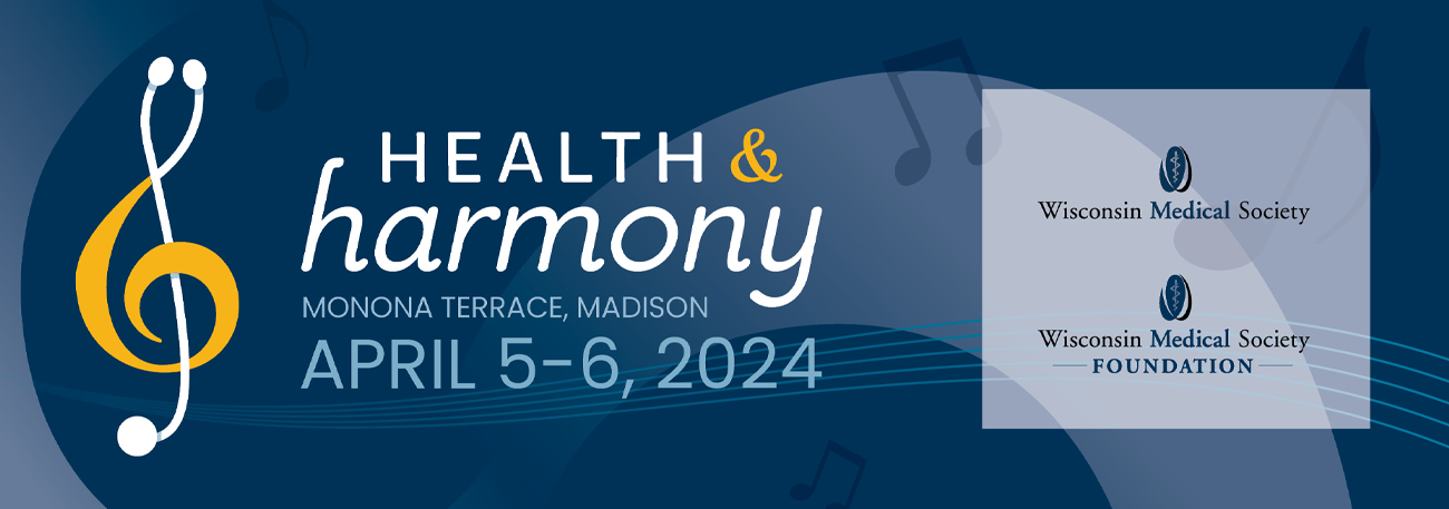 Health & Harmony banner with WisMed and Foundation logos